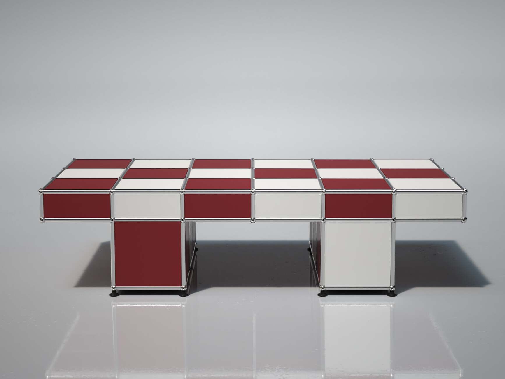 Стальной журнальный столик USM TESSELLATE ARCH-00102015 - Вид №1