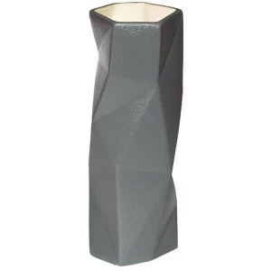 Ваза керамическая Poligon серая 9,5*9,5*25 GARDA DECOR - 033935 Серый