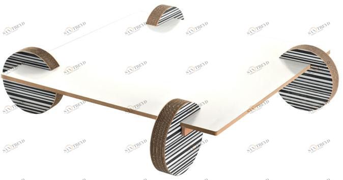 Staygreen Журнальный столик из крафт-бумаги на колесиках sun-id-1402576