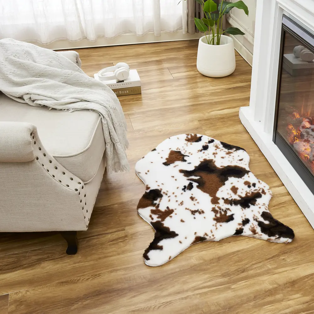 Ковер-шкура Wild 03 60x90 см полиэстер цвет бежевый Santreyd STLM-2191881