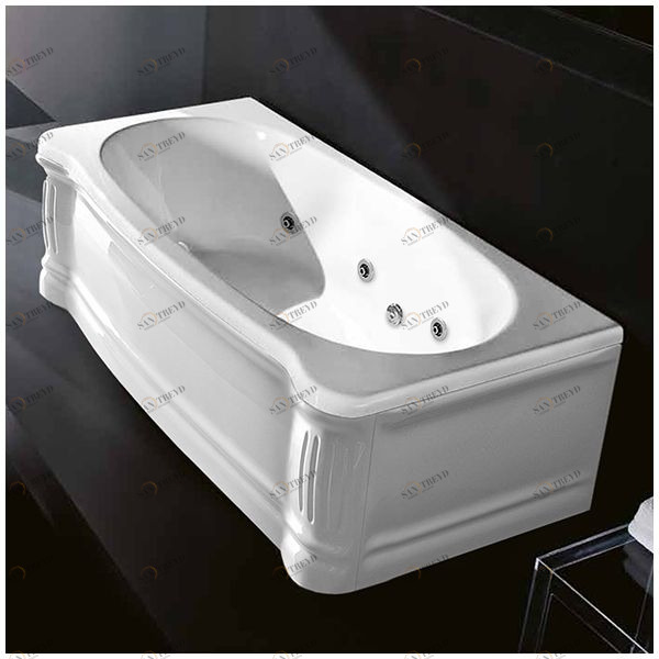 Ванна Gruppo treesse New Classic STD-V6777-SX белая с гидромассажем прямоугольная левая STDV6777SX