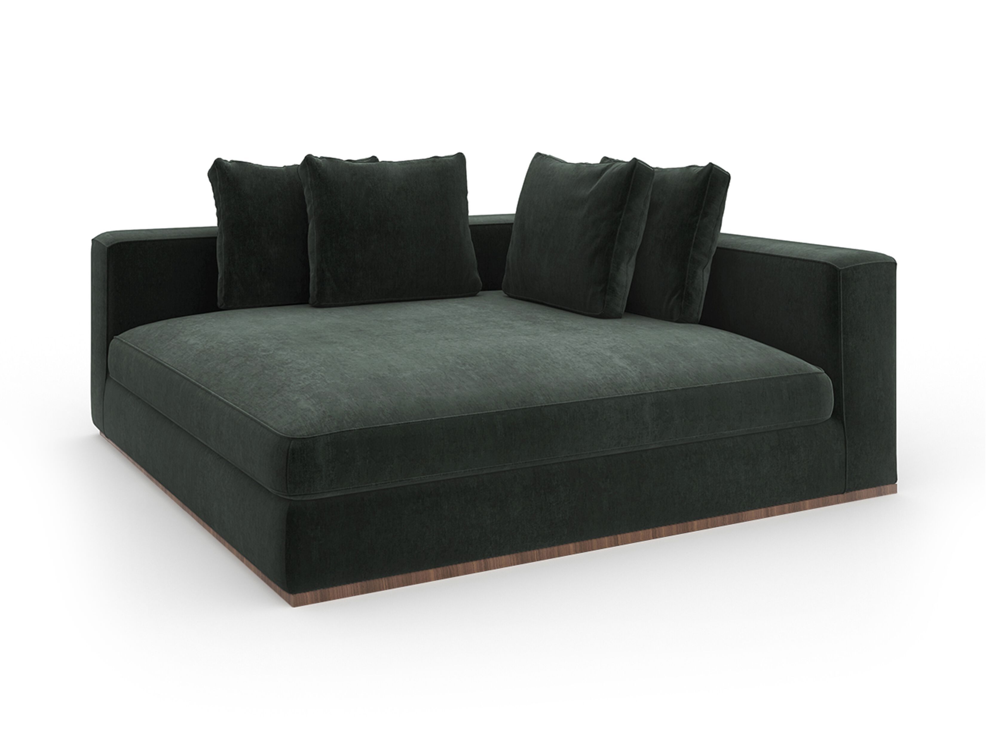 Бархатная мягкая спальная кровать Caracole BELLO ARCH-00053955 - Вид №3