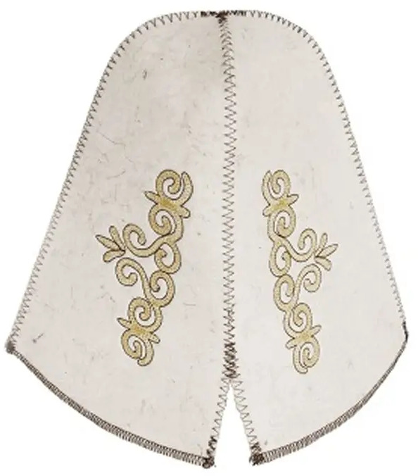 91192606 Шапочка для сауны LK казахская 25x25x2см Войлок STLM-0972185