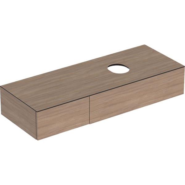 501.181.00.1 Шкафчик для накладной раковины Geberit VariForm, с двумя выдвижными ящиками, полкой и сифоном Geberit 