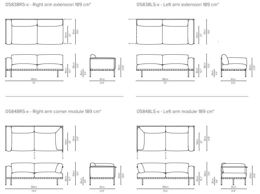 Ткань диван TRIBÙ Natal Alu ARCH-00017591 - Вид №10