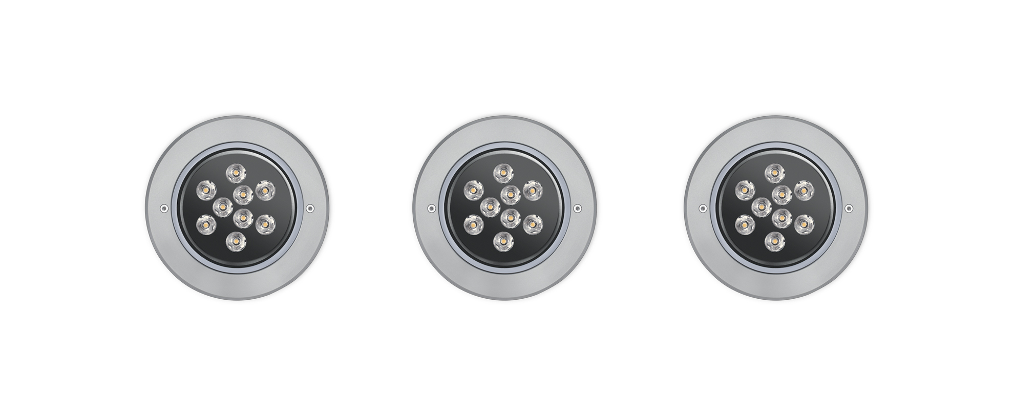 8406363 Встраиваемый в пешеходный пол Platek MEDIO Anello Inox  MEDIO C/W Stainless Steel Ring - LED 4000K 28°  - Вид №1
