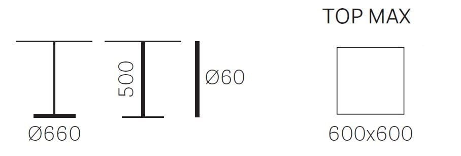 Квадратный стол для контракта Pedrali Ypsilon ARCH-00000663 - Вид №2