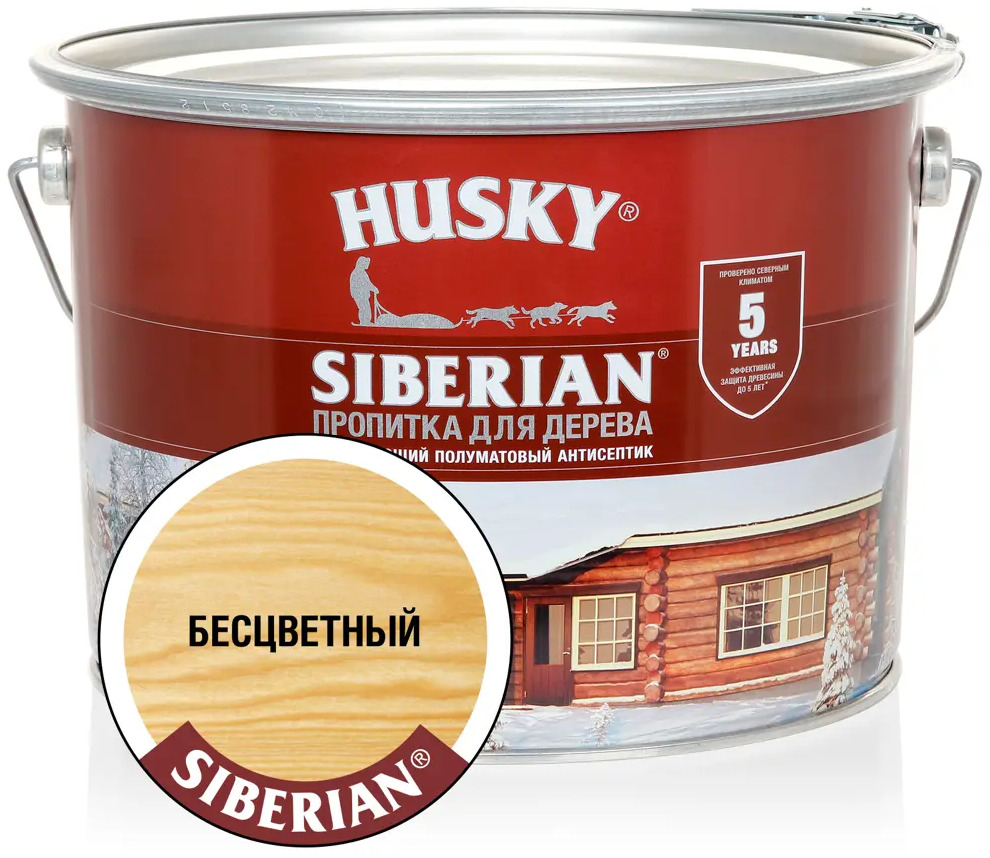 90286441 Антисептик HUSKY 28812 полуматовый бесцветный 9 л STLM-0856036