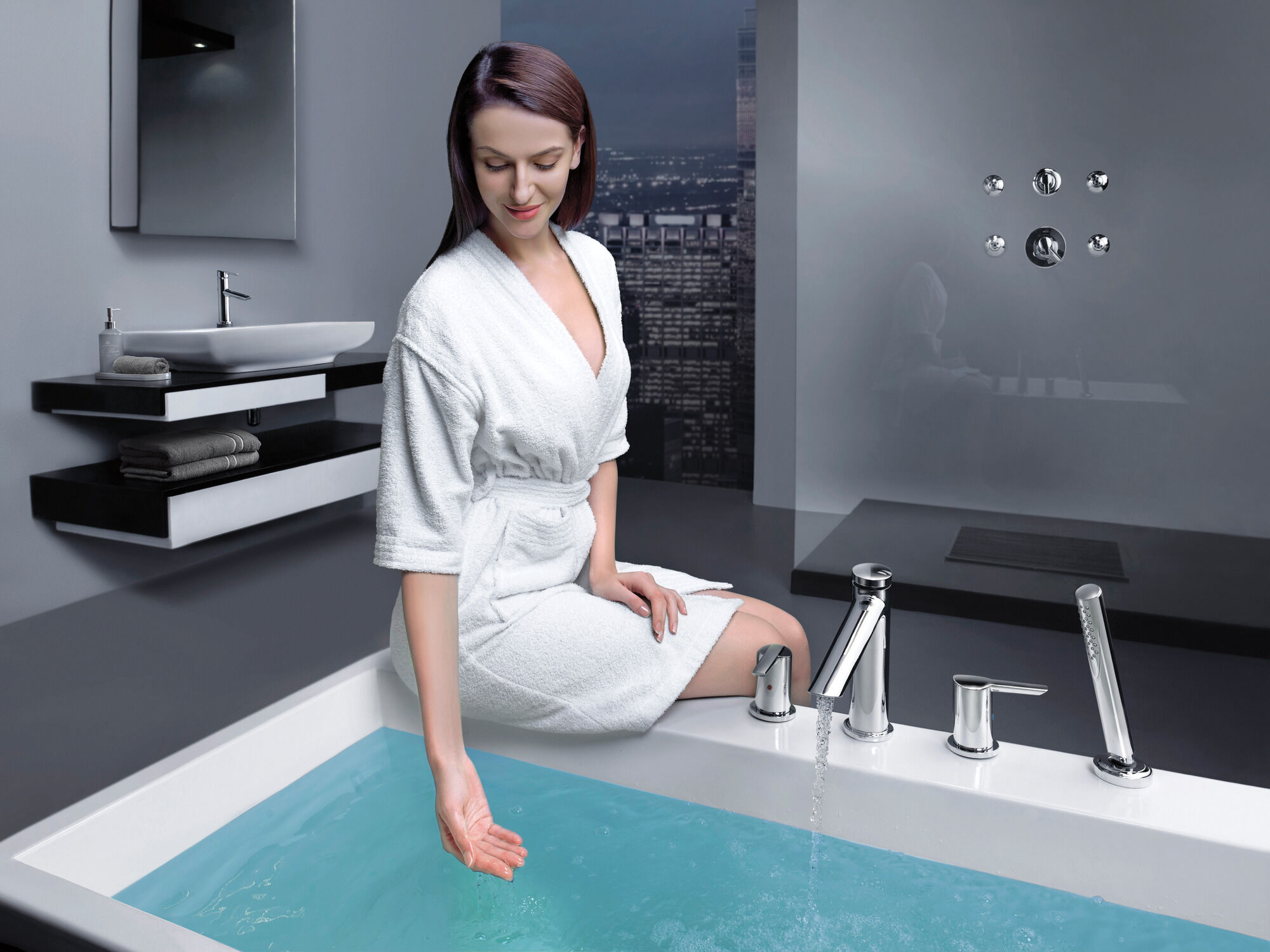 T17T061-SS Трим только для клапана серии TempAssure® 17T Delta Faucet Compel Нержавеющая сталь  - Вид №3