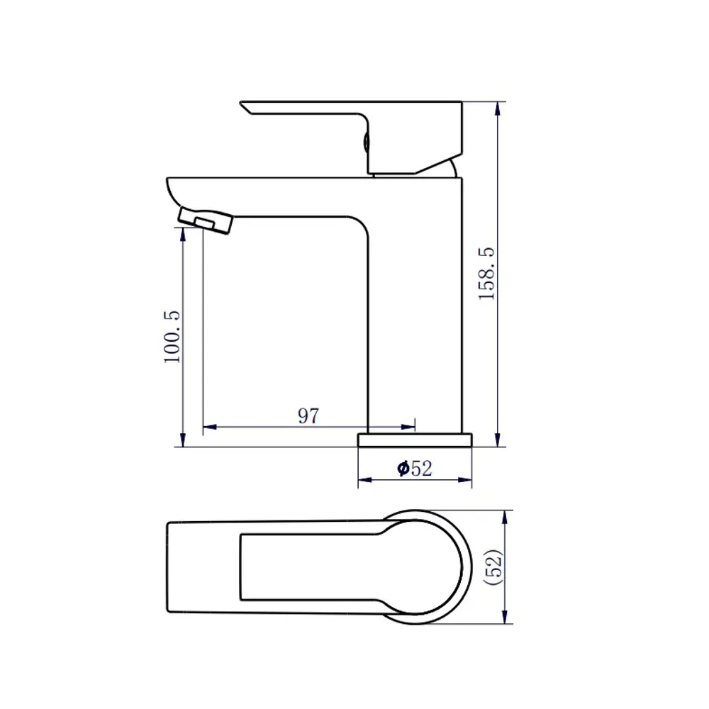 Смеситель ESKO Lucca для раковины - черный матовый с хромом 89358551 STLM-1329921 - Вид №6