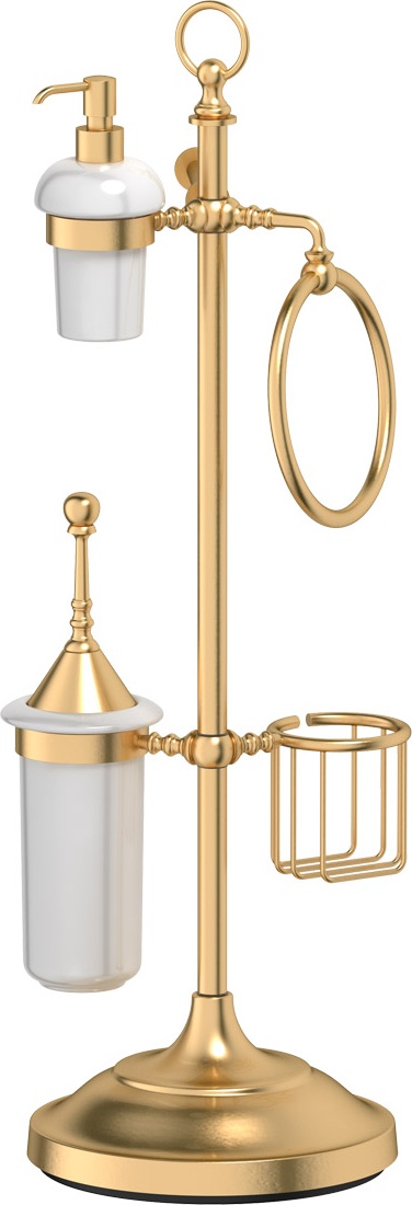 STI 335 Стойка с 5-ю аксессуарами для туалета с биде 80 cm 3SC STILMAR MATTE GOLD Treesseci 3SC