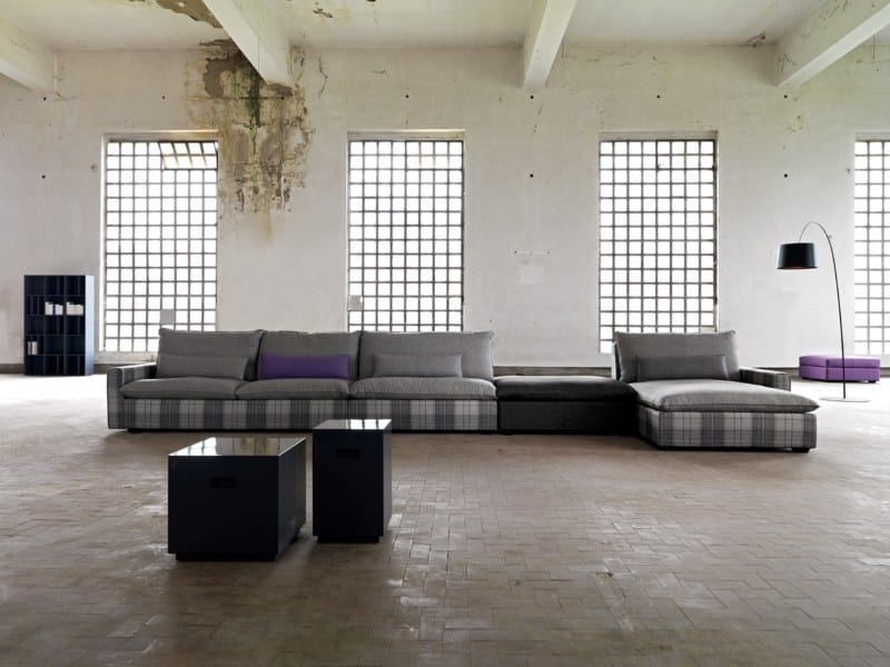 Тканевый диван с полуостровом Domingo Salotti Анри ARCH-00103630