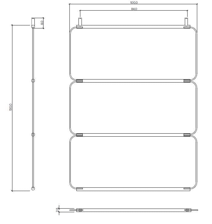 Зеркало с полкой для ванной комнаты Ex.T обнаженная ARCH-00098929 - Вид №9