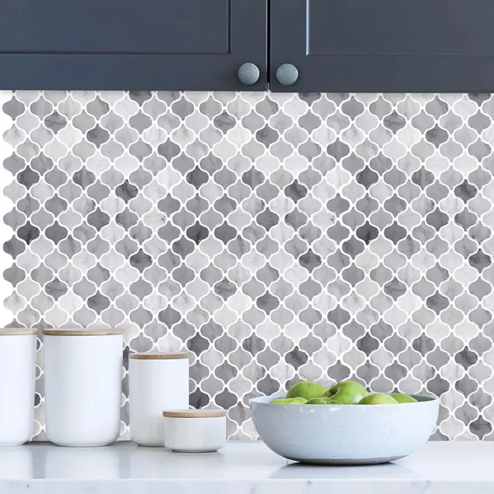 Santreyd Мозаика стеновая самоклеящаяся темно-серый 300x300 мм 89379615 STLM-1368009 - Вид №3