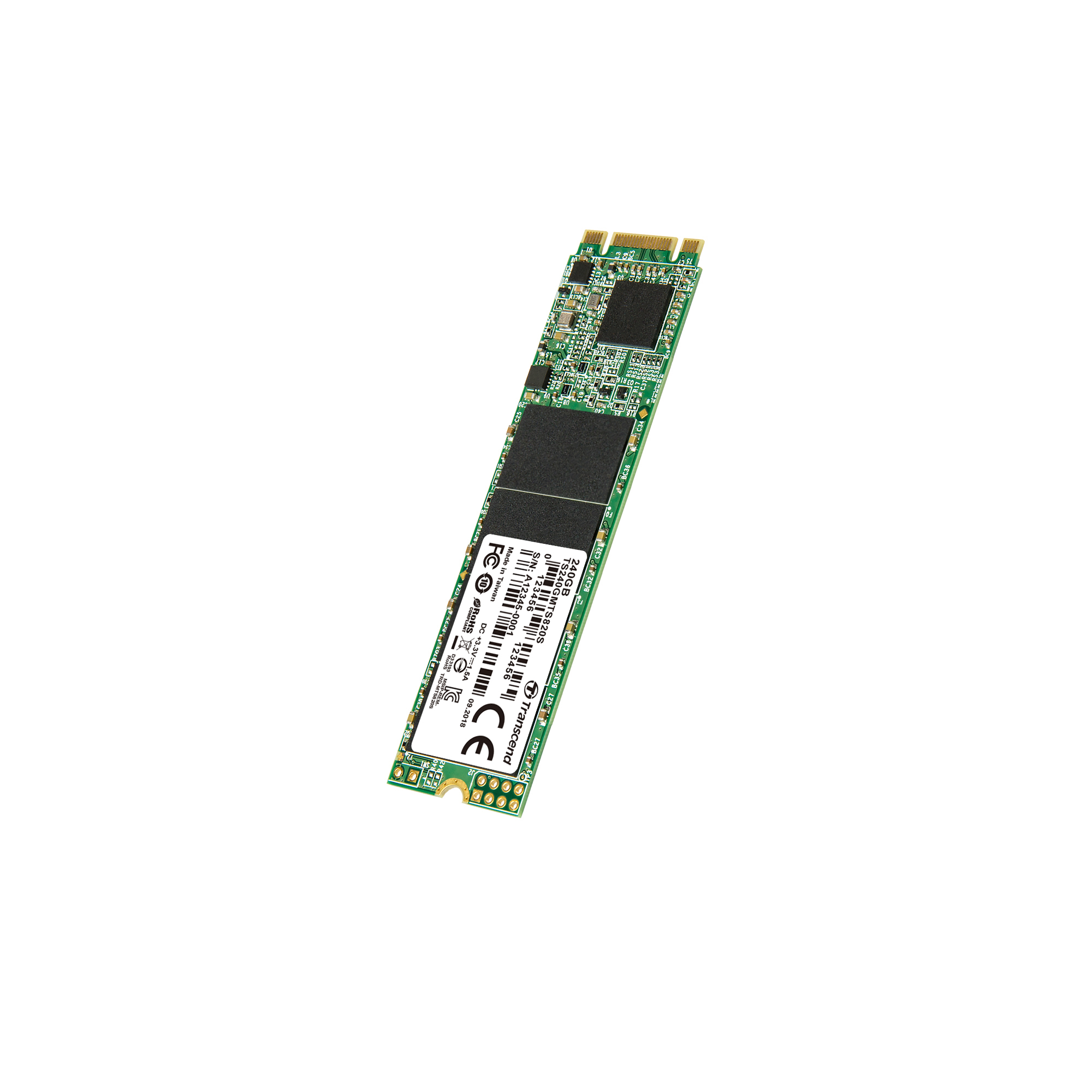 TS240GMTS820S 240gb, m.2 2280 ssd, sata3, tlc Transcend Santreyd  - Вид №1