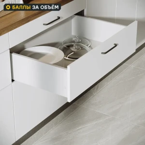 Выдвижной ящик для кухни 75.2x17.7x51.1 см KONSENSA ДСП цвет серый