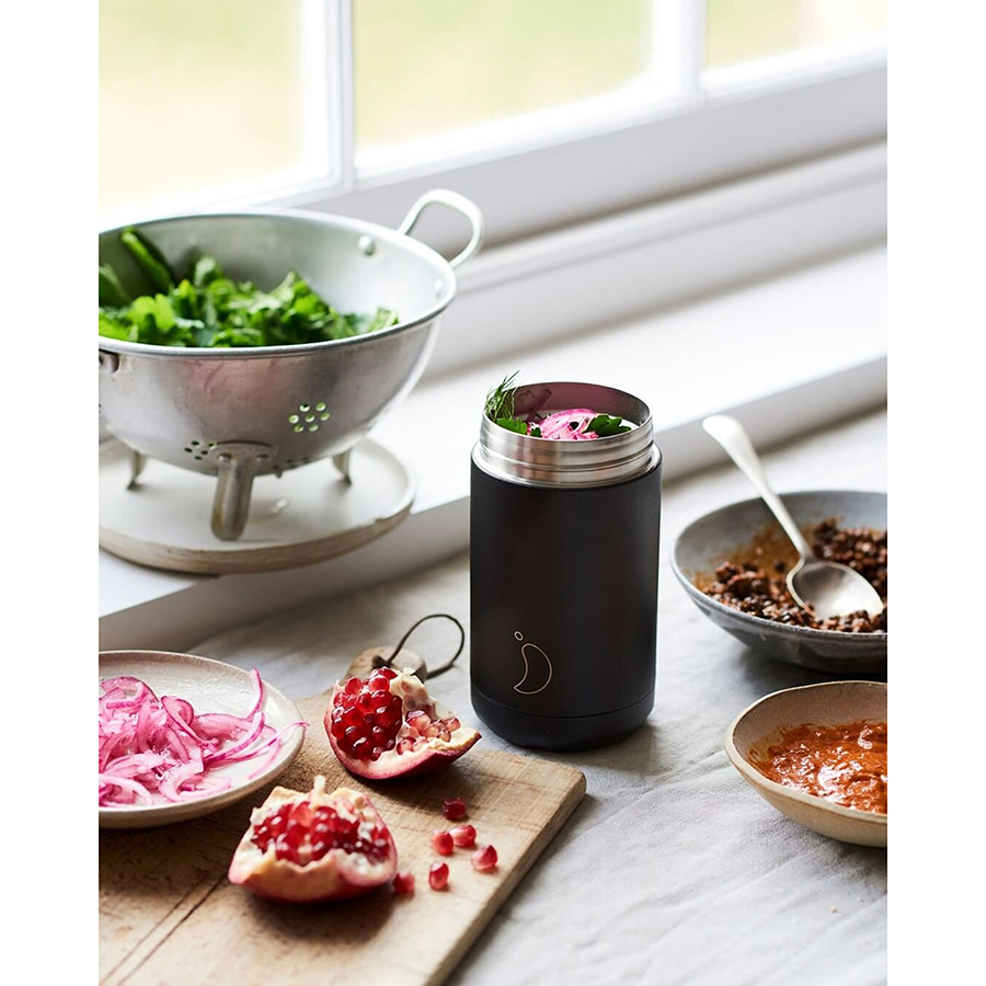 F500MABLU Термос для еды food pot matte, 500 мл, синий Chilly's Bottles  - Вид №1