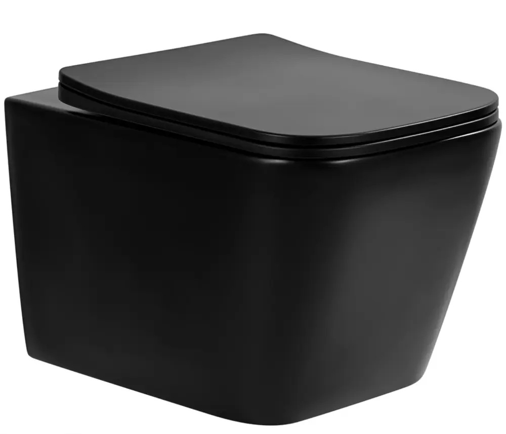 91715306 Унитаз Bloomix Black Agate MD1054T/UF01 безободковый торнадо STLM-0969939