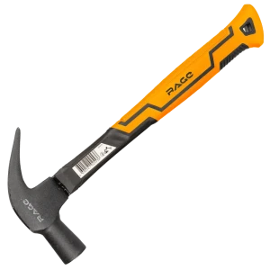 Молоток-гвоздодер RAGE с фиберглассовой ручкой 560 г 89409484