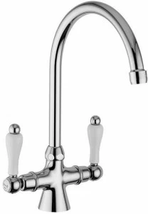 Rubinetteria Giulini Смеситель для кухни на одно отверстие с поворотным изливом Praga - praga crystal 7551p