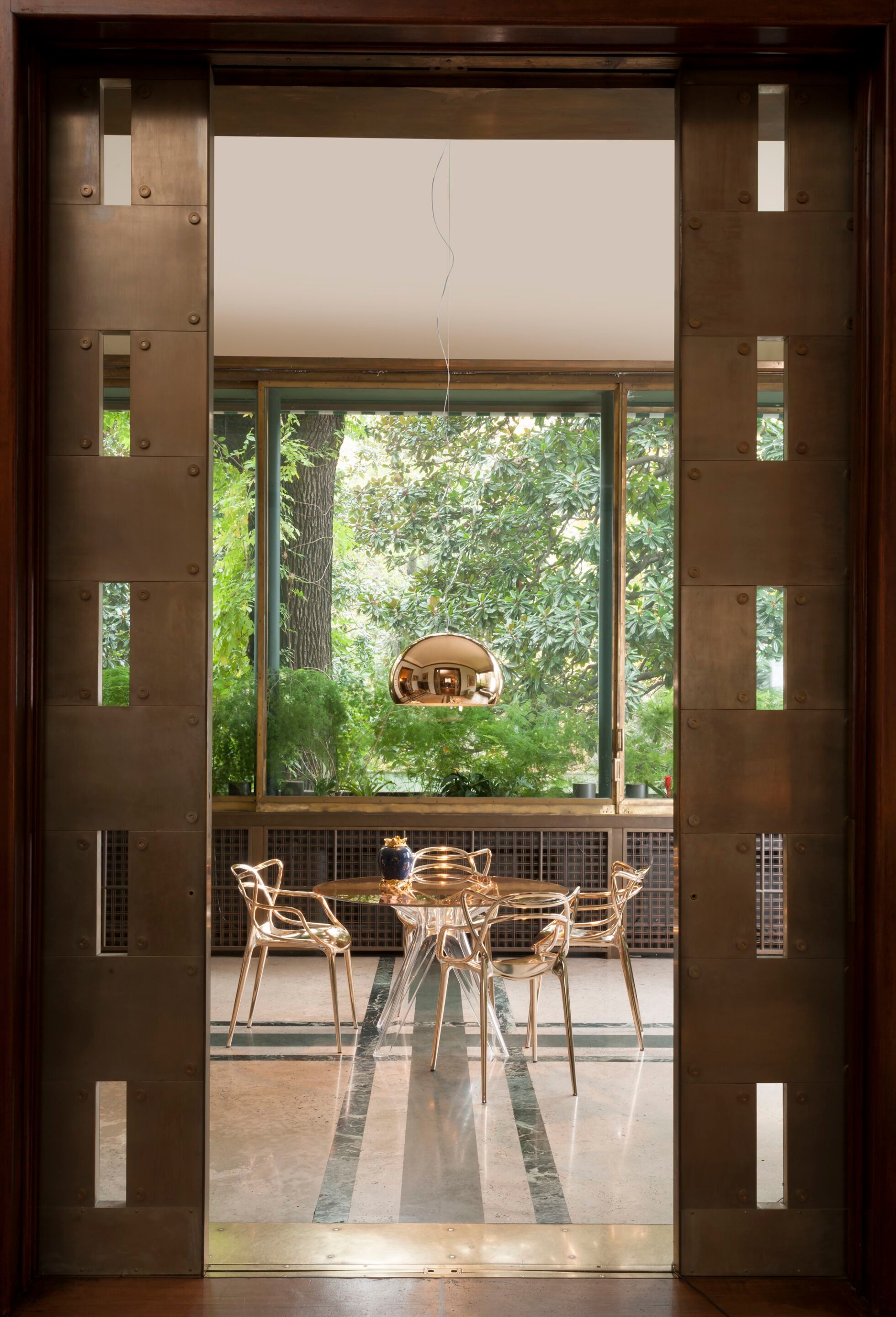 Квадратный стол из хрусталя и инженерного пластика Kartell SIR GIO ARCH-00107757 - Вид №2