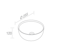 L265T0R0V0.100 Накладная раковина круглая A. e T. Italia SPOT Белый глянцевый AeT ITALIA - Вид №1