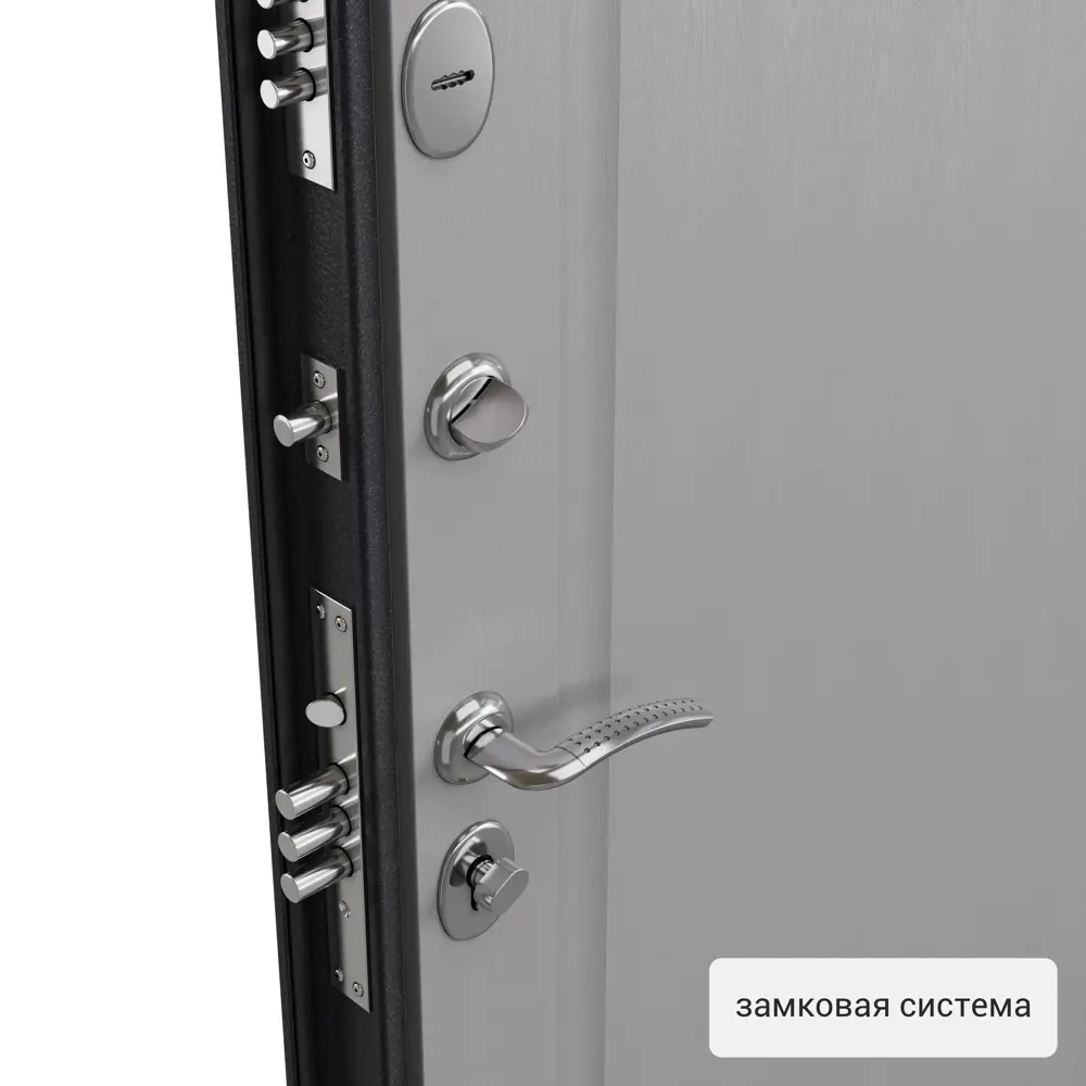 Дверь входная металлическая Страйд Пьемонт 950 мм левая цвет серый TOREX STLM-2114449 - Вид №1