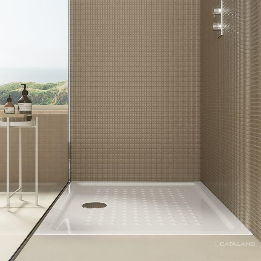 CERAMICA CATALANO Нескользящий прямоугольный керамический поддон для душа H 4.5 sun-id-1352638 - Вид №3