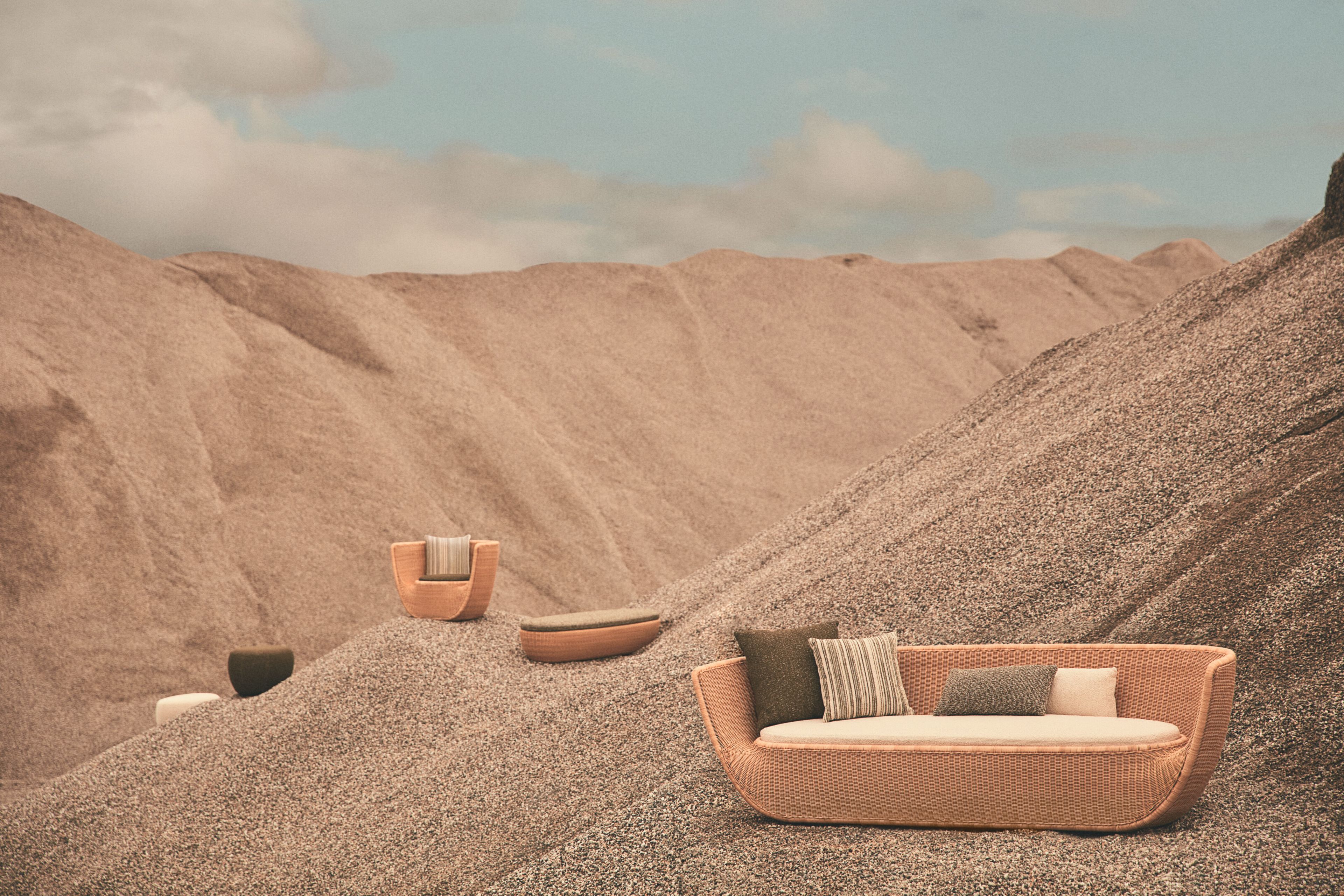 3-местный садовый диван из ПВХ DE PADOVA Afternoons ARCH-00152267 - Вид №4