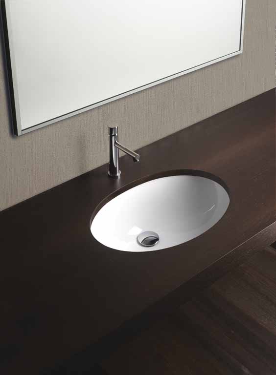 mvulcn11 Встроенная раковина под столешницу овальная GSI ceramica City - Вид №2