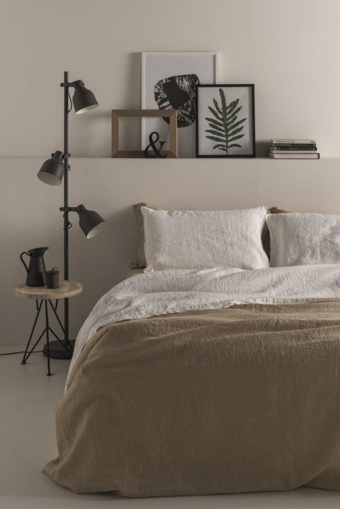 LA FABBRICA DEL LINO Однотонная льняная наволочка Basic sun-id-1498335 - Вид №1