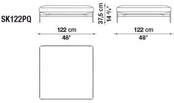 B&B Italia 4-х местный кожаный диван Saké sun-id-1457556 - Вид №28