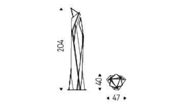 Стальной торшер Cattelan italia THRILLER ARCH-00095590 - Вид №1