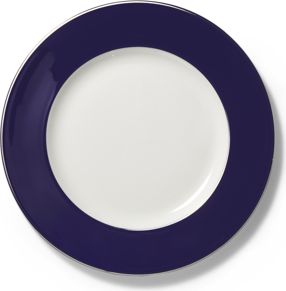 89710 Dibbern Тарелка подстановочная Dibbern "Королевский кобальт,платиновая линия" 31см Фарфор костяной 
