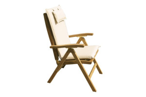 Стул из тикового дерева с подлокотниками