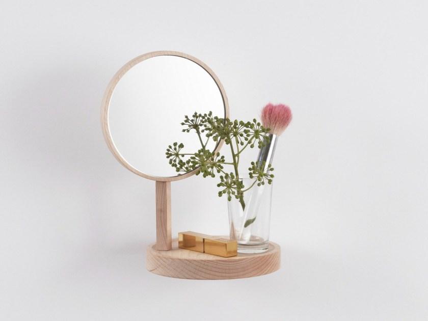 Moustache Зеркало / полка из бука sun-id-1396990 - Вид №1