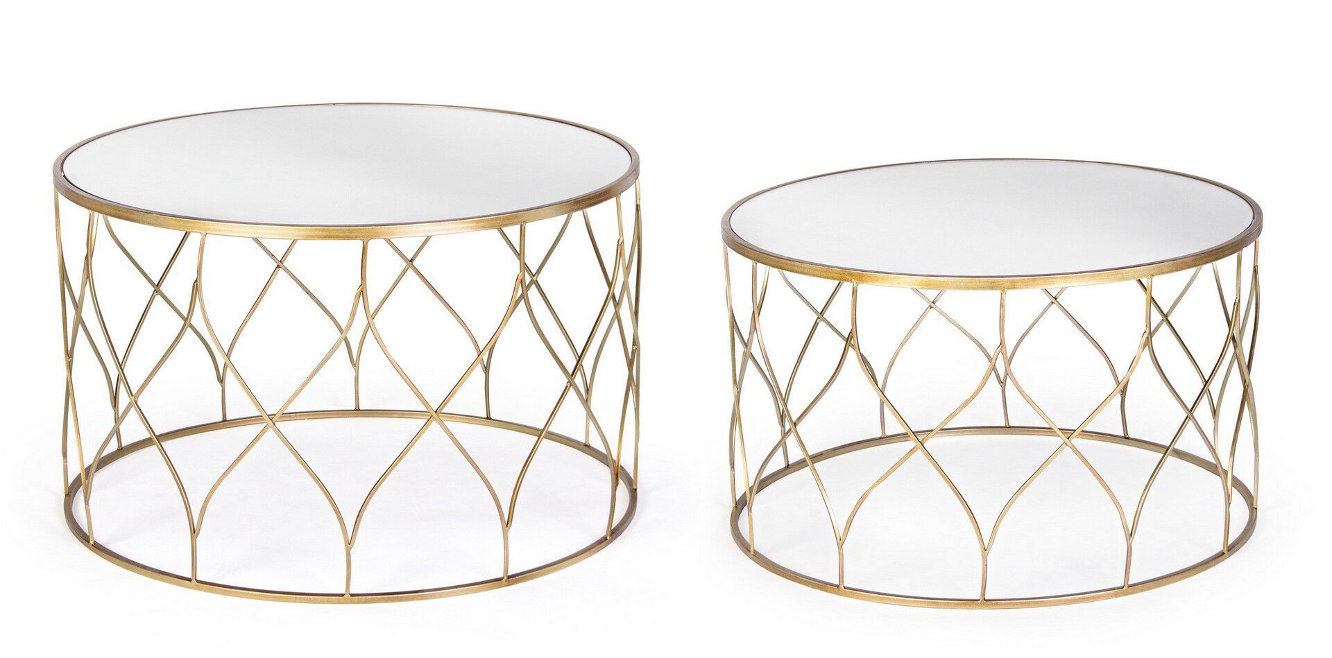 Набор из двух металлических журнальных столиков BIZZOTTO Elenor ARCH-00026381 - Вид №2