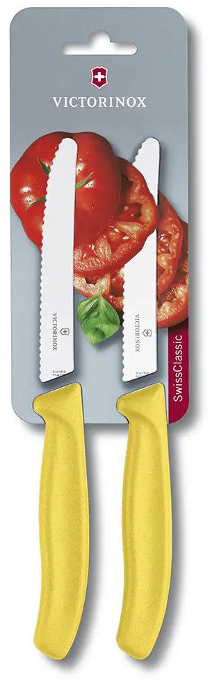 93870911 Набор Victorinox кухонный, 2 предмета, лезвие волнистое, желтый STLM-0878505