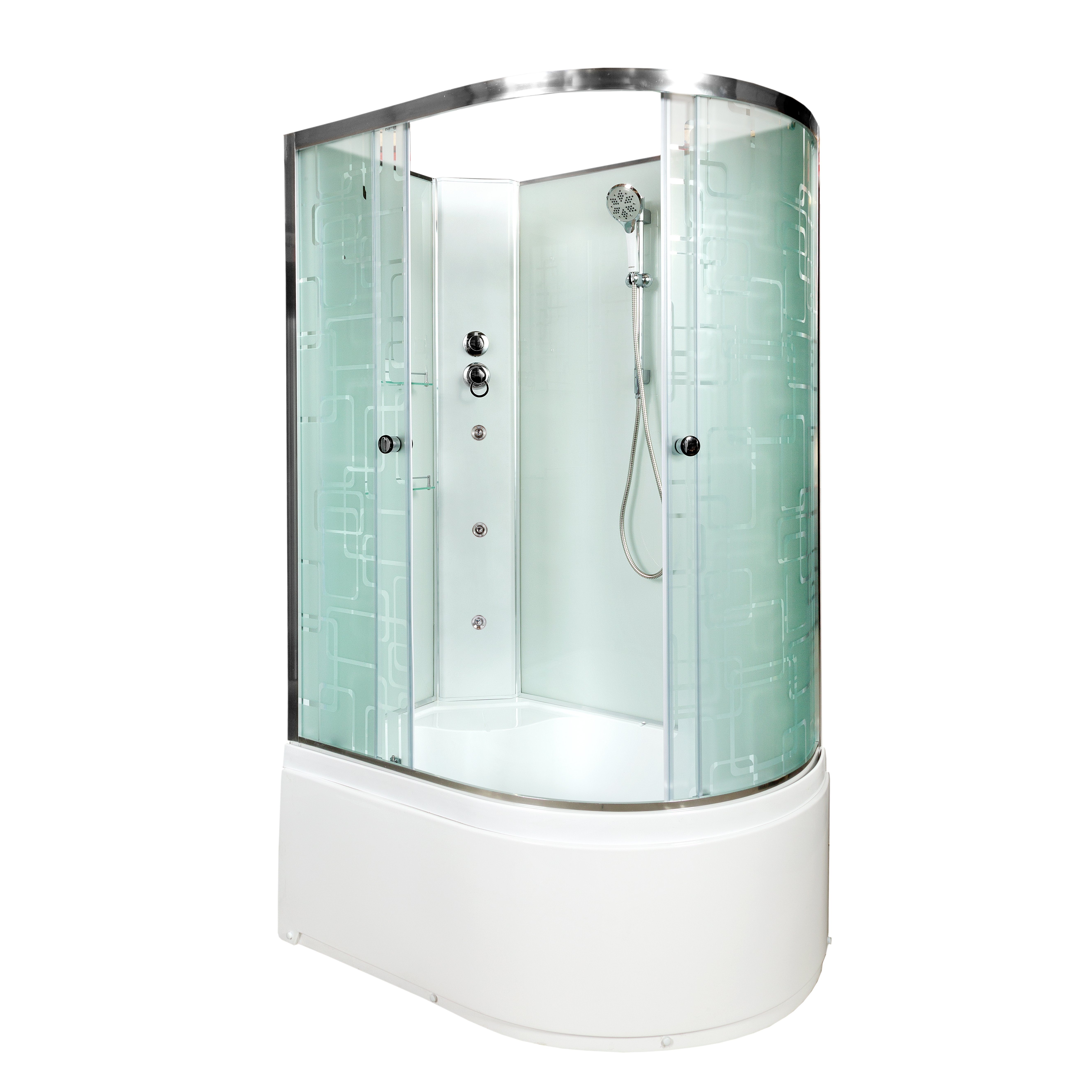 L 990 стандартная Душевая кабина DETO Серия L ЕМ4511 L  N с гидромассажем (гм.) - Вид №5