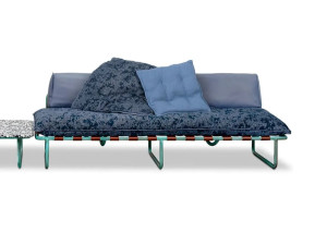 Травленный медный линейный мягкий садовый диван