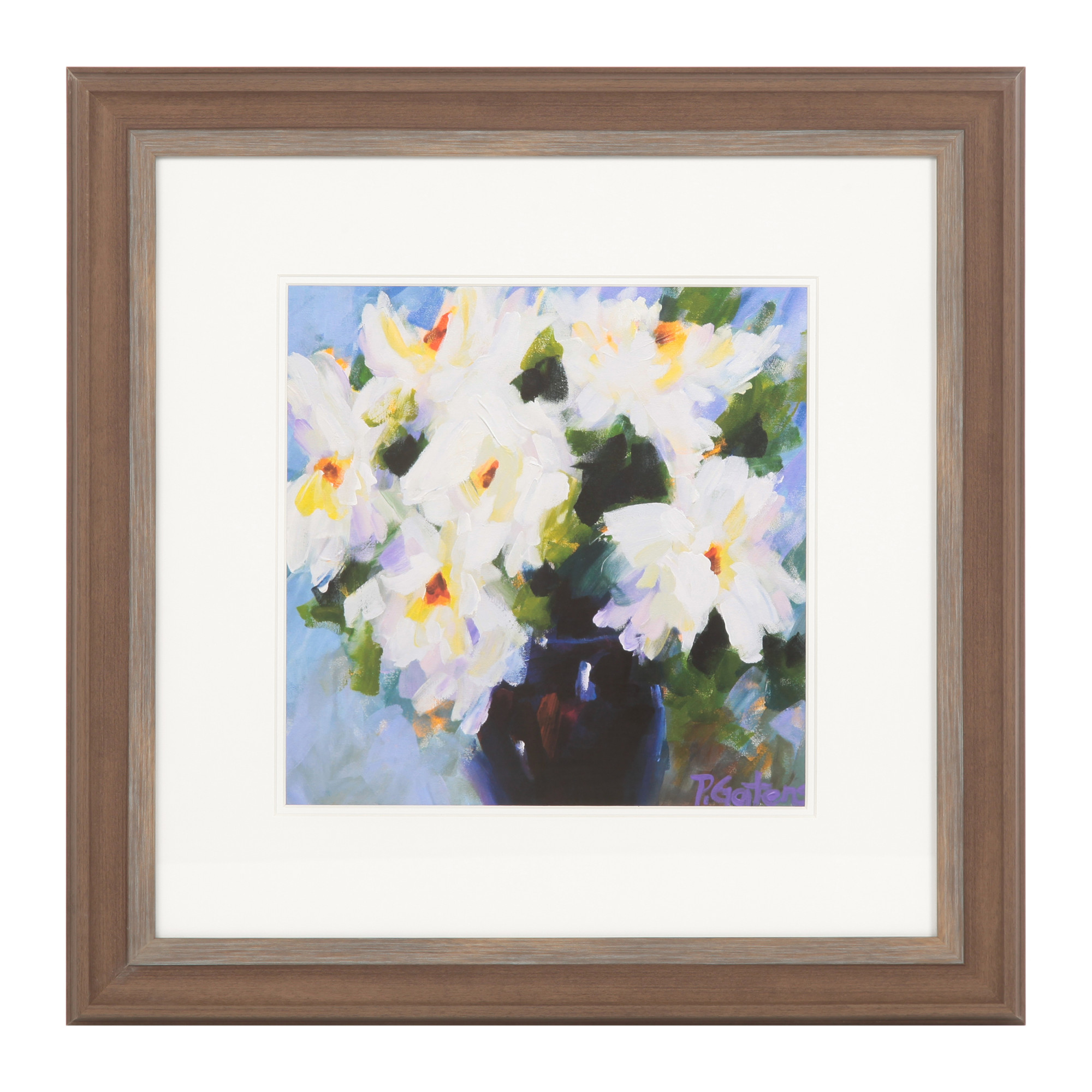 2000983161666 Постер Roses in White COSMO RED 