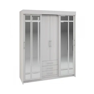 91887231 Шкаф-купе Интерьер-Центр 210x170x60 см 2 полки ЛДСП цвет бежевый STLM-1548363
