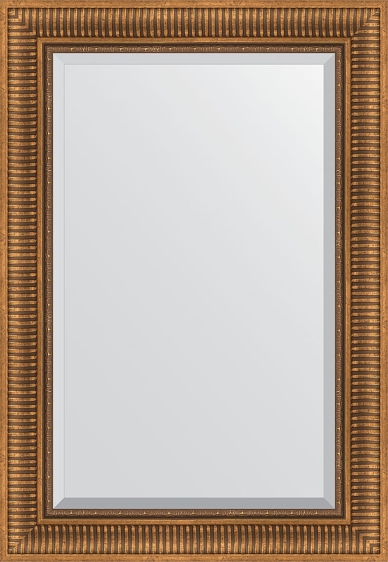BY 3440 Зеркало с фацетом в багетной раме - бронзовый акведук 93 mm EVOFORM Exclusive
