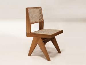 Стул из тикового дерева без подлокотников