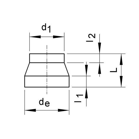 SANIT 852700210725503 Снижение, PE 100, SDR 33, короткий, централизованно  - Вид №1