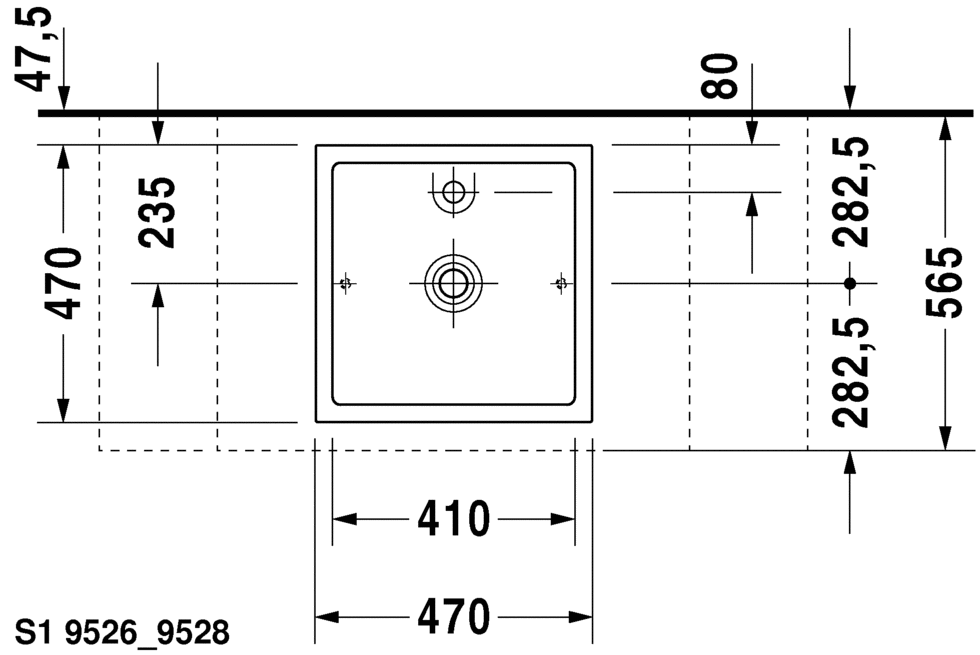 0387470028 Подвесная раковина настенная овальная Duravit Starck 1 - Вид №3