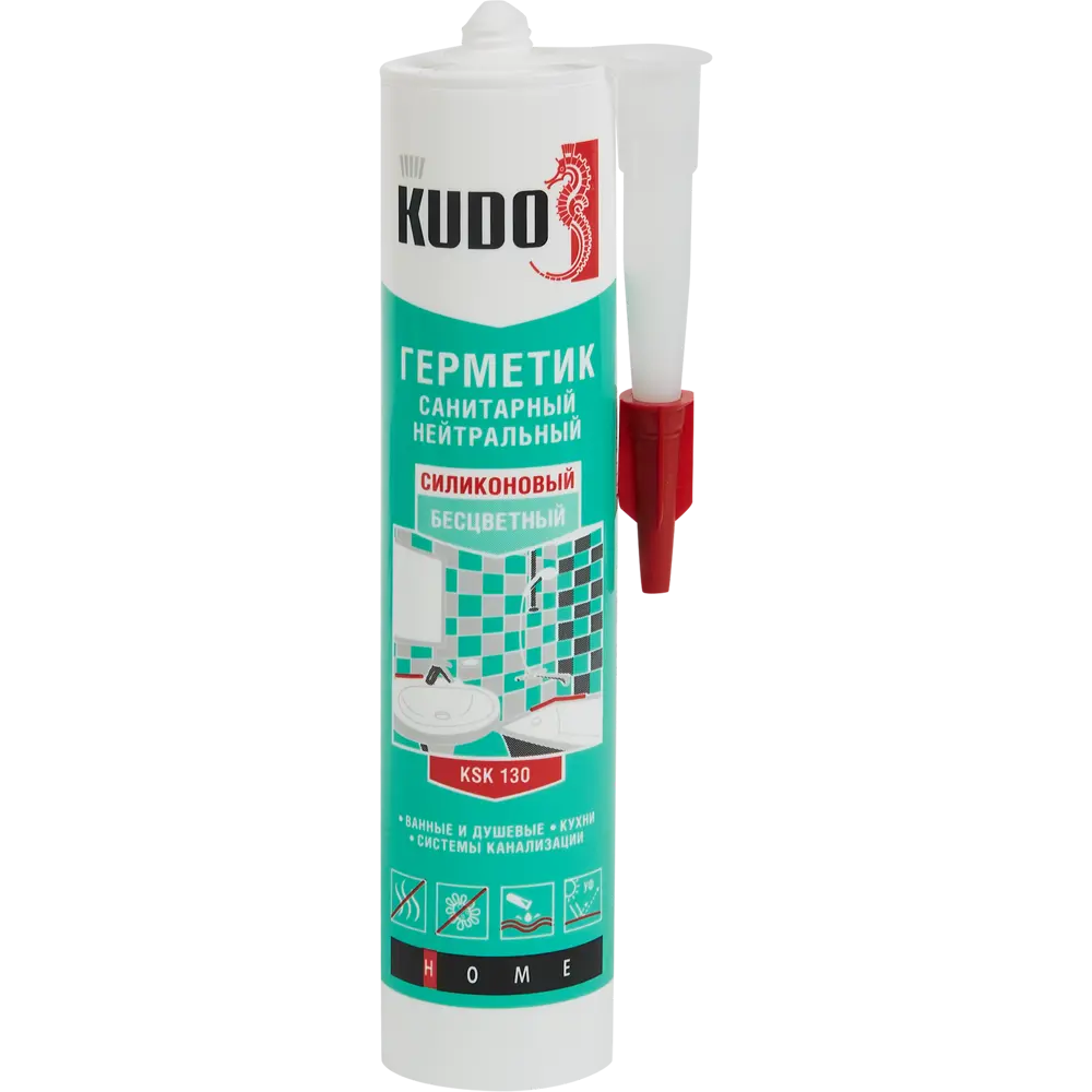 Герметик силиконовый Kudo нейтральный цвет бесцветный 0.28 л STLM-2177330 - Вид №1