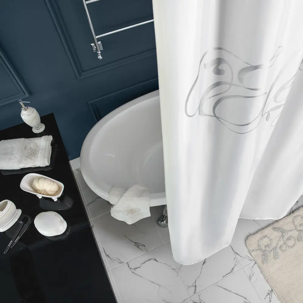 Дозатор для жидкого мыла настольный Wess «Elegance» керамика цвет белый STLM-2179604 - Вид №6