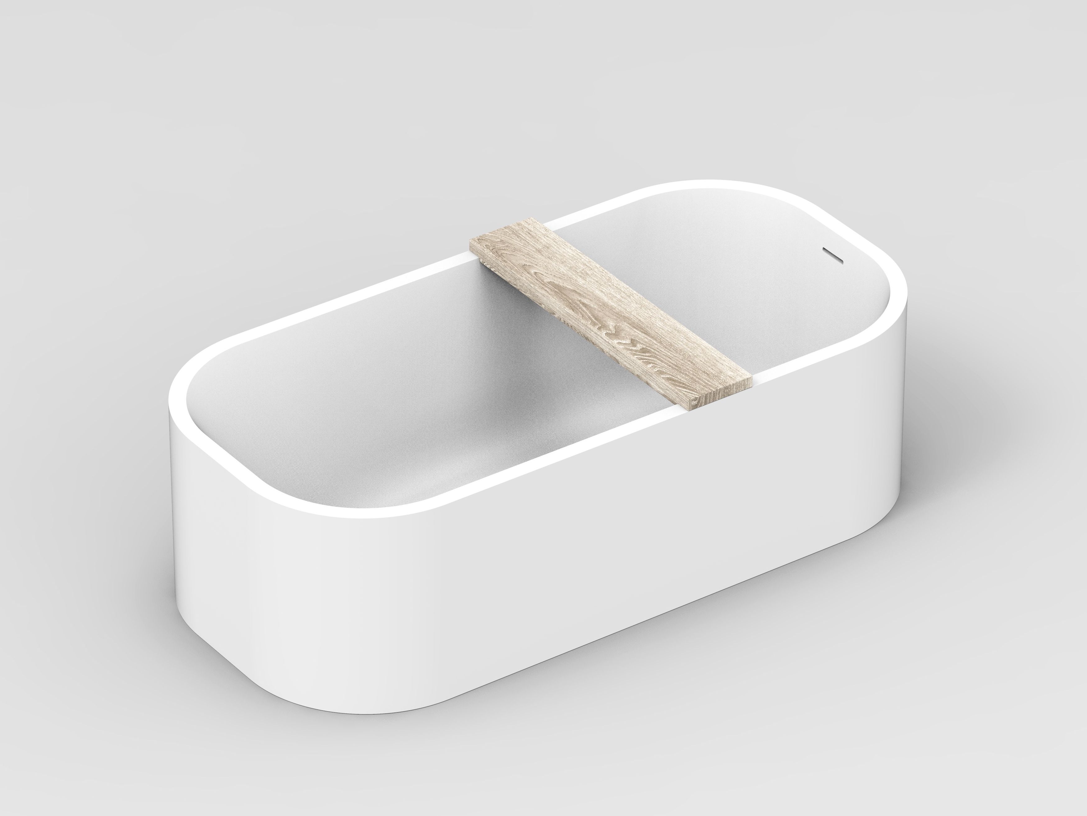 Овальная ванна в центре комнаты в твердой поверхности COCOON Piet Boon ARCH-00144532 - Вид №9