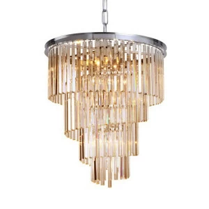Люстра Helix amber от Delight Collection хром/янтарная KR0262P-10/amber DELIGHT COLLECTION ДИЗАЙНЕРСКИЕ 247055 Хром;янтарный
